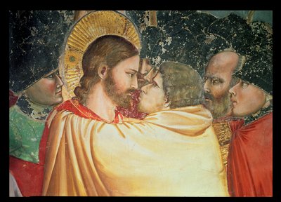 Krisztus árulása, a csók részlete, 1305 körül alkotó: Giotto di Bondone