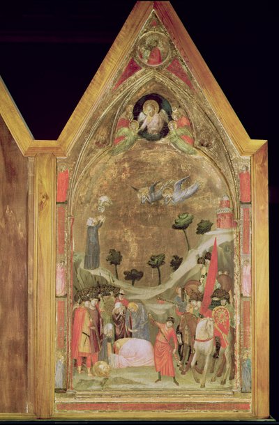 Szent Pál mártíromsága, jobb oldali tábla a Stefaneschi-triptichonról, 1320 körül (tempera a panelen) alkotó: Giotto di Bondone