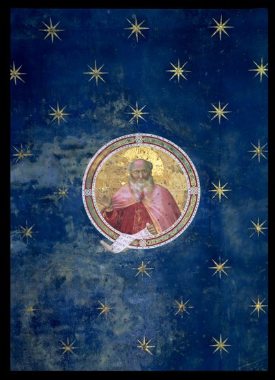 Ézsaiás próféta, részlet a boltozatból, 1303-05 (restaurálás után) alkotó: Giotto di Bondone