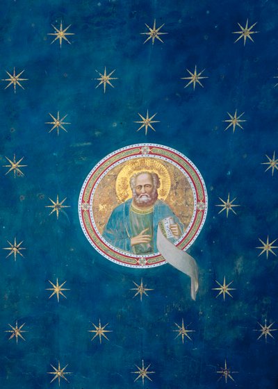 Malakiás próféta, a mennyezeti boltozatból, 1305 körül alkotó: Giotto di Bondone