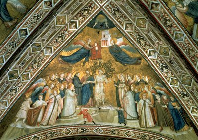Szent Ferenc misztikus házassága szent szegénységgel alkotó: Giotto di Bondone school of Giotto di Bondone school of