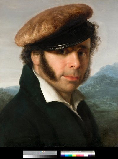 Pietro Ronzoni (1781-1862) olasz festő portréja Giovanni Carnovali dit Piccio (1804-1873) festménye 1825 Magángyűjtemény alkotó: Giovanni (1804-1873) Carnovali