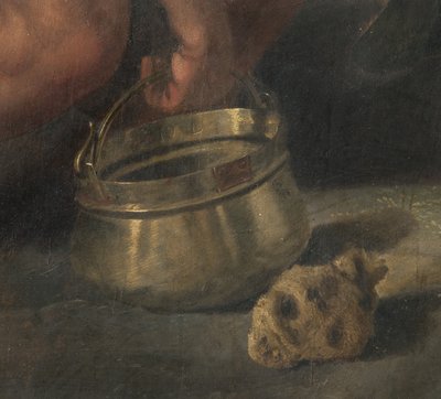Keresztre feszítés, részlet (a fedélzetre átvitt freskó) (3704290 részlet) alkotó: Giovanni (fl.1537 d.c.1570) Fratino
