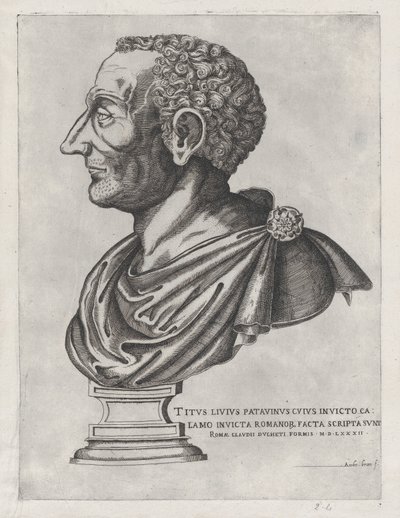 Livius mellszobra, 1582., 1582 alkotó: Giovanni Ambrogio Brambilla
