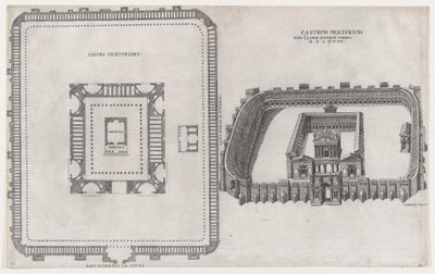 A római nagyszerűség tükre: Vár Praetorium, 1581. alkotó: Giovanni Ambrogio Brambilla