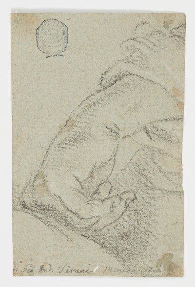 Rajz, tanulmány: 1650 körül. alkotó: Giovanni Andrea Sirani