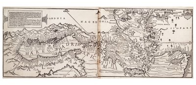 A Földközi-tenger Vavassore-térképe, amely a legkorábbi fennmaradt nyomtatott térképnek tekinthető. alkotó: Giovanni Andrea Vavassore