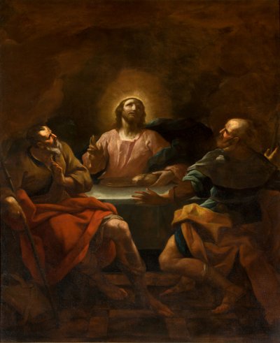 SS Sakramentum kápolna, déli oldal második szakasza, Giovanni Antonio Borroni, Emmausi vacsora alkotó: Giovanni Angelo Borroni