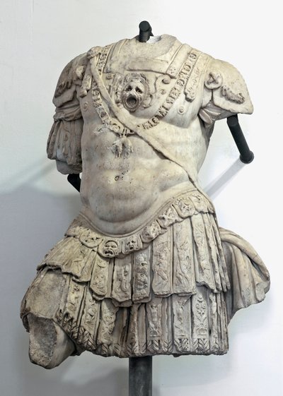 Márvány mellszobra Andrea Doria (1466-1560), a Genes condottiere és admirális alkotása. Giovanni Angelo Montorsoli (1507-1563) szobra, Genes, Palazzo Ducale alkotó: Giovanni Angelo Montorsoli