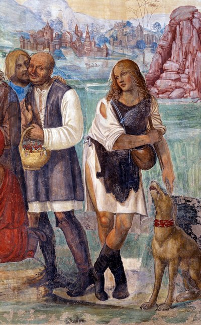Hogyan tanítja Benedek a szent tant az őt meglátogató parasztoknak? Antonio Bazzi dit il Sodoma (1477 - 1549) kolostor részletfreskója Nursie-i Szent Benedek (480 - 567) életútját meséli el, a Benedek-rend alapítója 1503 - alkotó: Giovanni Antonio Bazzi Sodoma
