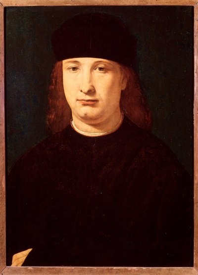 Girolamo Casio olasz költő portréja (olaj, fa, 1500-1520 körül) alkotó: Giovanni Antonio Boltraffio