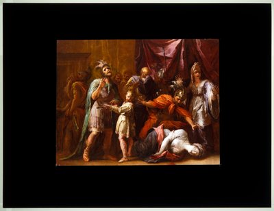 Lucretia halála (vászon) alkotó: Giovanni Antonio Burrini or Burino