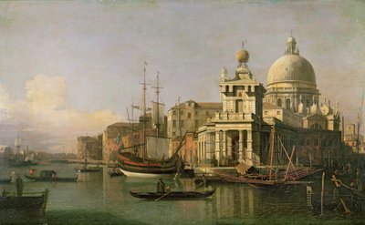 Kilátás a Doganára és a Santa Maria della Salute-ra alkotó: Giovanni Antonio Canal