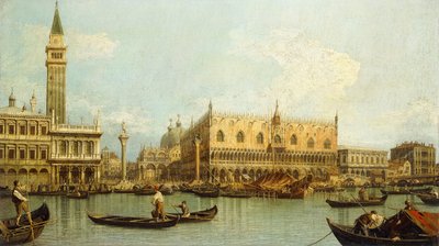 A Molo, Velence, a Bacino di S. Marco-tól, alkotó: Giovanni Antonio Canal