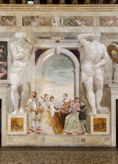 A koncert, nagyterem, 1570 körül (freskó) alkotó: Giovanni Antonio Fasolo