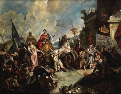 Giovanni Antonio Guardi Scipio diadalmenete alkotó: Giovanni Antonio Guardi