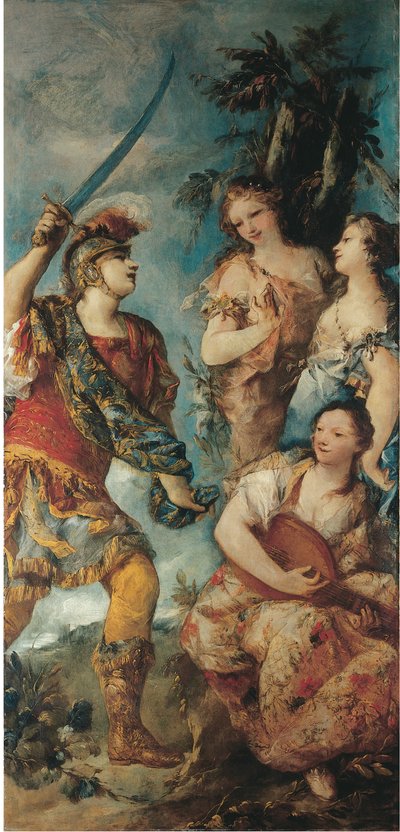 Rinaldo és a nimfák alkotó: Giovanni Antonio Guardi