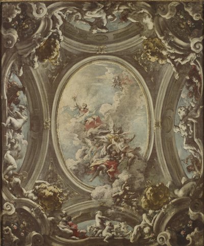 A hajnal allegóriája, 1736-37 alkotó: Giovanni Antonio Pellegrini
