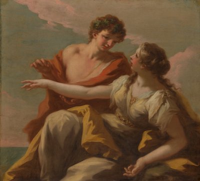 Bacchus és Ariadne, 1720-as évek. alkotó: Giovanni Antonio Pellegrini