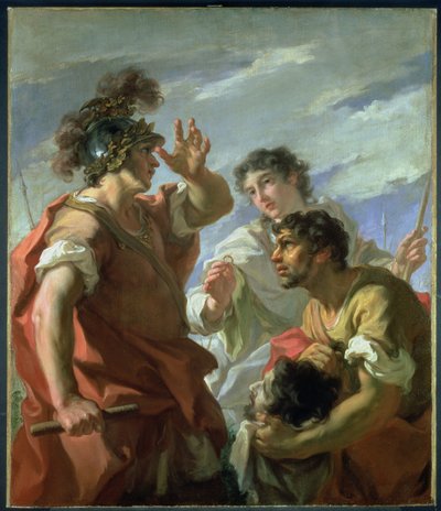 Caesar Alexandria előtt, 1724-25 alkotó: Giovanni Antonio Pellegrini