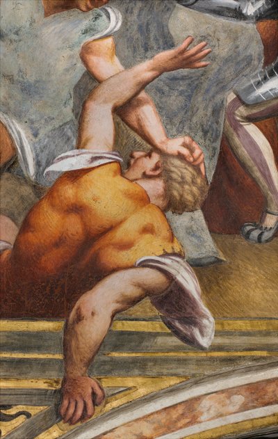 Középfolyosó, első déli szakasz, Krisztus a keresztre szegezve, a Pordenone alkotó: Giovanni Antonio Pordenone