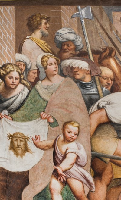 Középső hajó, második déli szakasz, Jézus elesik a kereszt alatt, Il Pordenone alkotó: Giovanni Antonio Pordenone