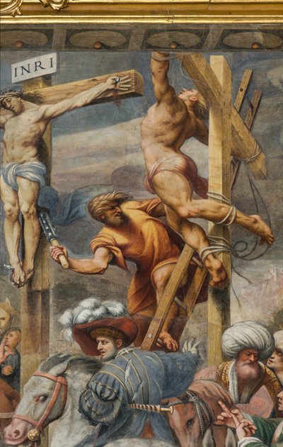 Counterfaccata, IL Pordenone, Keresztre feszítés 1520-21, Részlet alkotó: Giovanni Antonio Pordenone
