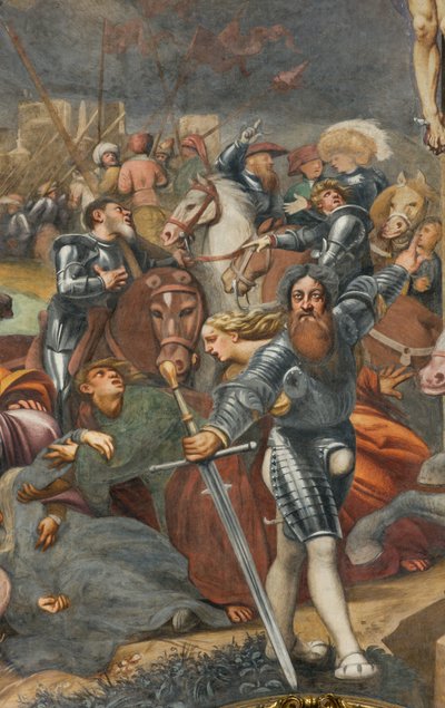 Counterfaccata, IL Pordenone, Keresztre feszítés 1520-21, Részlet alkotó: Giovanni Antonio Pordenone