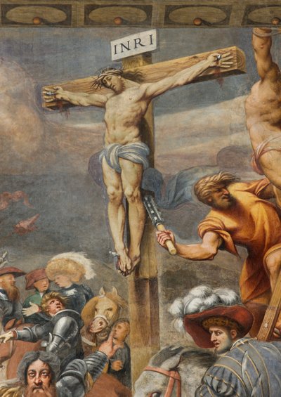 Counterfaccata, IL Pordenone, Keresztre feszítés 1520-21, Részlet alkotó: Giovanni Antonio Pordenone