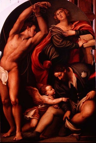 Szent Katalin, Szent Sebestyén és Szent Rókus alkotó: Giovanni Antonio Pordenone