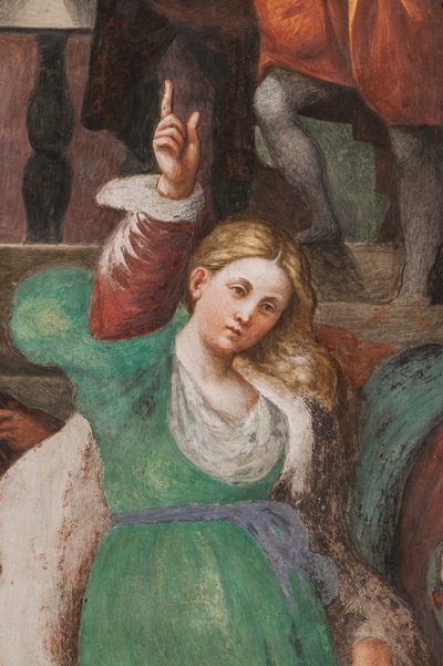 Szent Katalin vitája a filozófusokkal, 1530-32 (freskó) (3601450 részlet) alkotó: Giovanni Antonio Pordenone