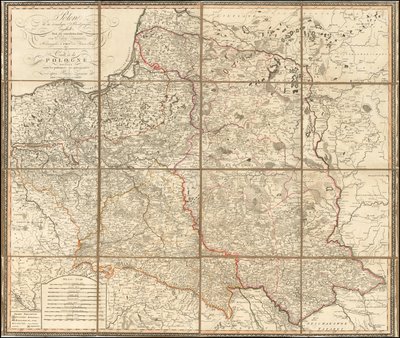 1807 Lengyelország térképe alkotó: Giovanni Antonio Rizzi-Zannoni