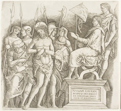 Krisztus Pilátus előtt alkotó: Giovanni Antonio da Brescia