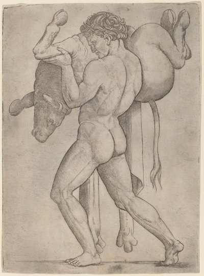 Herkules és a krétai bika alkotó: Giovanni Antonio da Brescia