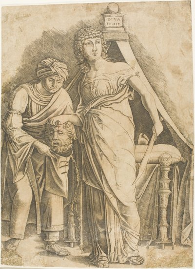 Judit a Holofernész fejével alkotó: Giovanni Antonio da Brescia