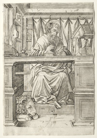 Szent Jeromos tanulmányában alkotó: Giovanni Antonio da Brescia