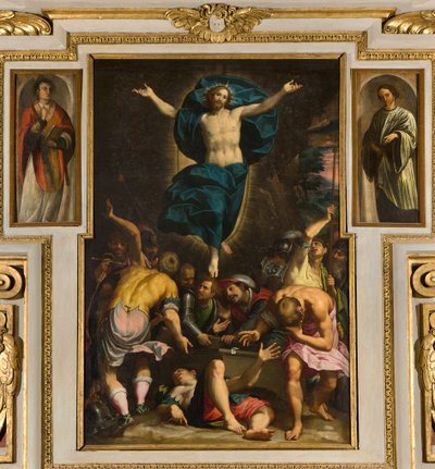 Népünk Boldogasszonya kápolna, második nyílás déli oldal, Giovan Battista Trotti, Malosso néven, 1594-es feltámadás alkotó: Giovanni Battista Trotti