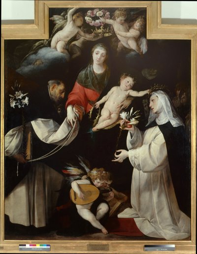 Rózsafüzér Madonna alkotó: Giovanni Battista  Crespi