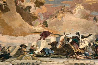 Afrika allegóriája. Giovanni Battista Tiepolo freskója (1696-1770) alkotó: Giovanni Battista Tiepolo