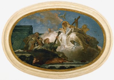 A Spes, Fides, Caritas allegóriája (freskó) ... alkotó: Giovanni Battista (1696-1770) Tiepolo