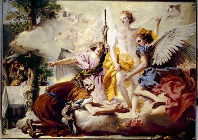 A három angyal megjelenése Ábrahámnak alkotó: Giovanni Battista Tiepolo