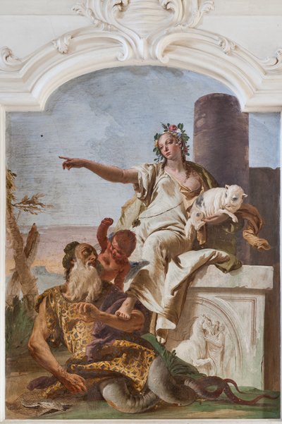 Az ártatlanság elküldi a csalást alkotó: Giovanni Battista Tiepolo