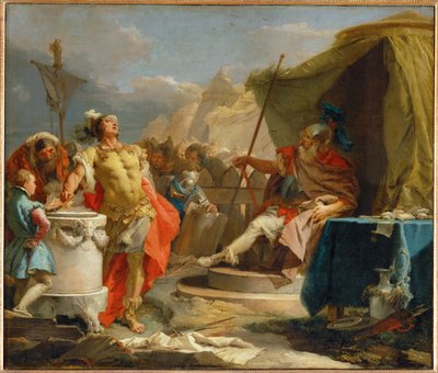 Mucius Scaevola Porsenna előtt alkotó: Giovanni Battista (1696-1770) Tiepolo