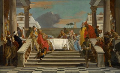 Kleopátra és Antonius lakomája, 1747-1750 körül (olaj, vászon) alkotó: Giovanni Battista Tiepolo