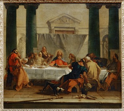 Das letzte Abendmahl von Giovanni Battista (1696-1770) Tiepolo