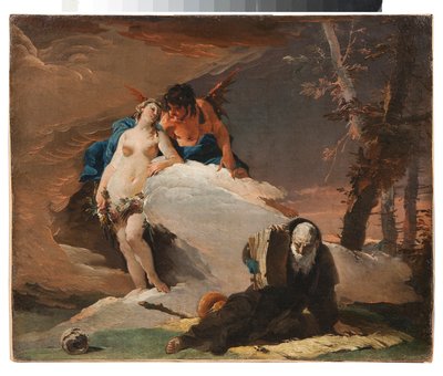 Szent Antal apát kísértései alkotó: Giovanni Battista Tiepolo