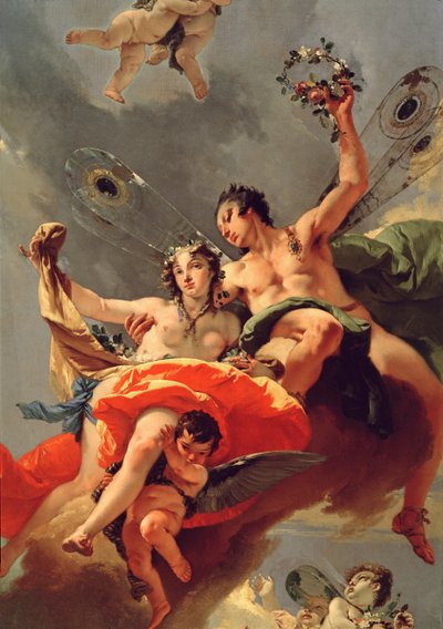 Zephyr und Flora von Giovanni Battista (1696-1770) Tiepolo