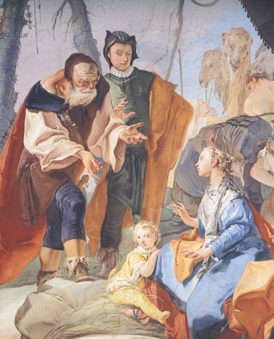 Giambattista Tiepolo (1696-1770) freskói az udine-i érseki palota galériájában, részlet alkotó: Giovanni Battista Tiepolo