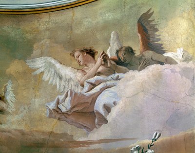 Az angyalok dicsősége, Giovanni Battista Tiepolo (1696-1770), freskó, részlet, Tisztaság oratóriuma, Udine alkotó: Giovanni Battista Tiepolo