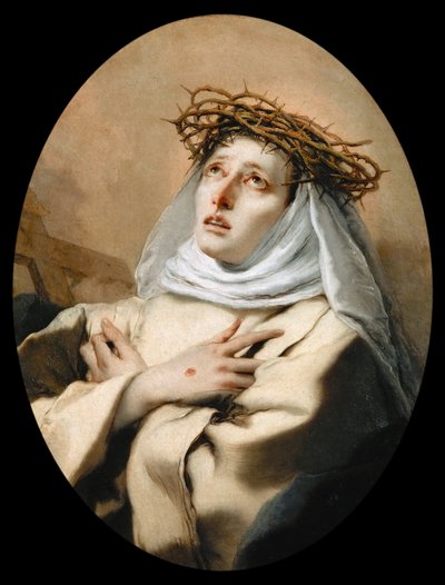 Sienai Szent Katalin (1347-1380) - Barokk: Sienai Szent Katalin, Tiepolo, Giambattista (1696-1770) alkotó: Giovanni Battista Tiepolo